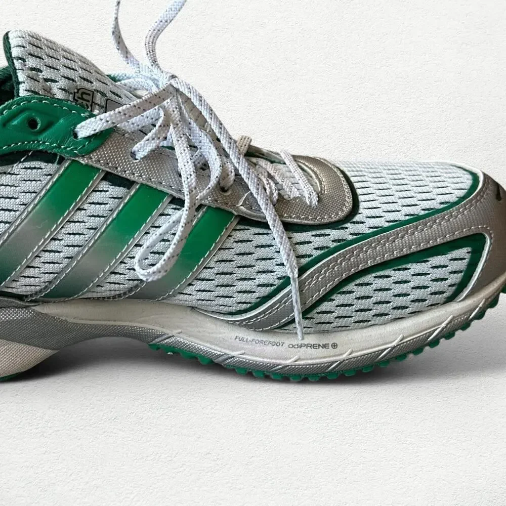 Adidas Originals x Sporty & Rich Adios OG Adiwear in White, Court Green & Silver